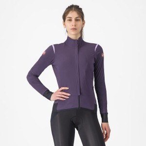 Castelli ALPHA FLIGHT ROS W Women Jackets Purple | OCUP80975