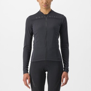 Castelli ANIMA 4 LONG SLEEVE Women Jersey Black | DSEP12503