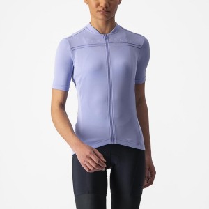 Castelli ANIMA 4 Women Jersey Purple White | DAXU34028