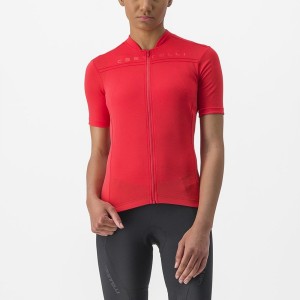 Castelli ANIMA 4 Women Jersey Red | LWYA71406