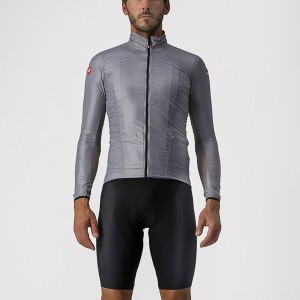 Castelli ARIA SHELL Men Protection Silver Grey | HWYB95627