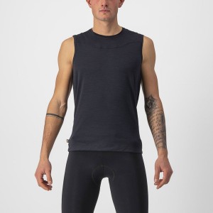 Castelli BANDITO WOOL SLEEVELESS Men Base Layer Black | PNWM51749