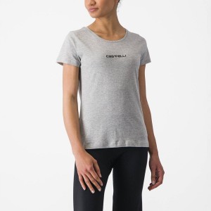 Castelli CASTELLI CLASSICO W TEE Women Casual Light Grey | ZMJF96537