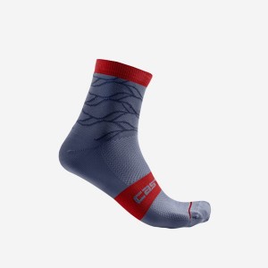 Castelli CLIMBER'S 3.0 12 CM Women Socks Blue | ACYJ27149