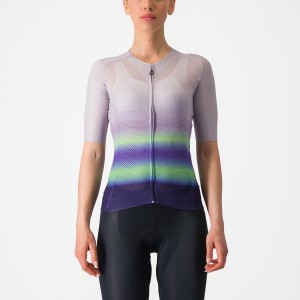 Castelli CLIMBER'S 4.0 W Women Jersey Purple White / Green / Dark Purple | FPBM09831