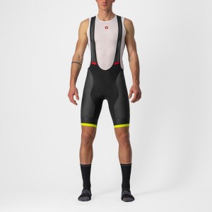 Castelli COMPETIZIONE KIT Men Bib Shorts Black / Light Green | TOIS26405