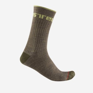 Castelli DISTANZA 20 Men Socks Grey | ELFH48627