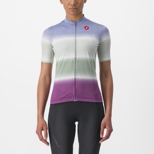 Castelli DOLCE Women Jersey Purple White | GBXI03267