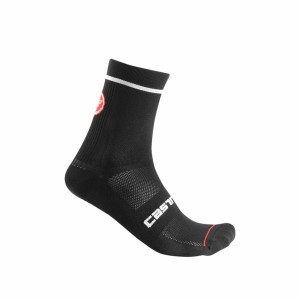 Castelli ENTRATA 13 Men Socks Black | NZHR75146