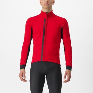 Castelli ENTRATA Men Jackets Red / Black Black | ZRXL72051