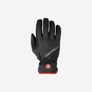 Castelli ENTRATA THERMAL Men Gloves Black | FKIW96153