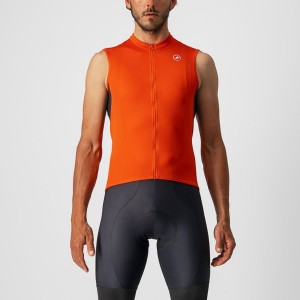 Castelli ENTRATA VI SLEEVELESS Men Jersey Red / Dark Grey / White | VAWC12859