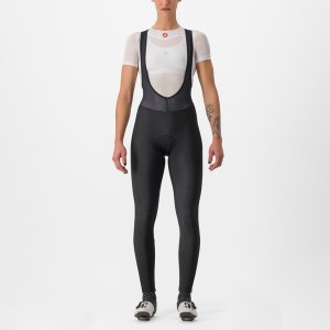 Castelli ENTRATA W Women Bib Tights Black | PKBF47239