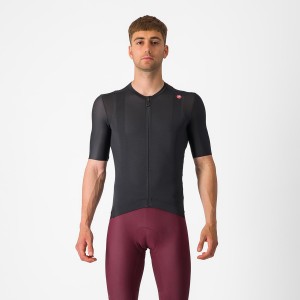 Castelli ESPRESSO Men Jersey Black / Dark Grey | PTLG63948