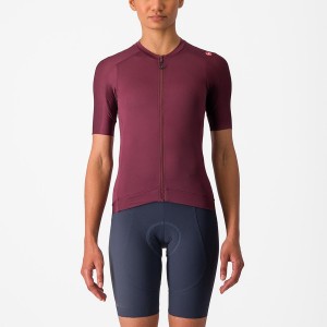 Castelli ESPRESSO W Women Jersey Deep Burgundy / Deep Burgundy | MGXJ70413