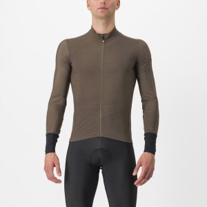 Castelli FLIGHT AIR Men Jersey Brown | UVRP84135