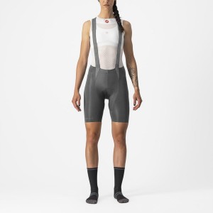 Castelli FREE AERO RC W Women Bib Shorts Grey | TCFI30826