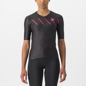 Castelli FREE SPEED 2 W RACE TOP Women Suits Black | OKRW15469