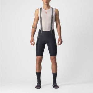 Castelli FREE UNLIMITED Men Bib Shorts Black | MQHP29160