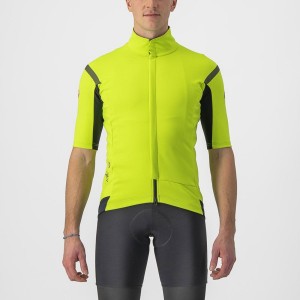 Castelli GABBA RoS 2 Men Jackets Light Green / Dark Grey | GUWN18460