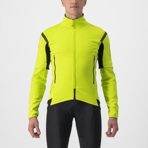 Castelli PERFETTO RoS 2 CONVERTIBLE Men Jackets Light Green / Dark Grey | FIKA84123