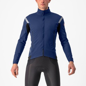 Castelli PERFETTO RoS 2 Men Jackets Blue / Silver | LDPG98361