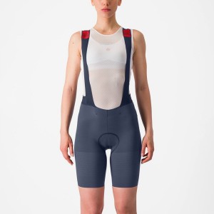 Castelli PREMIO W Women Bib Shorts Blue / Grey Blue | KDBL51286