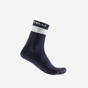 Castelli PROLOGO LITE 15 Men Socks Blue / White | EZUW21957