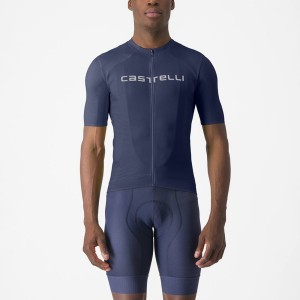 Castelli PROLOGO LITE Men Jersey Blue / White | QIUP42938