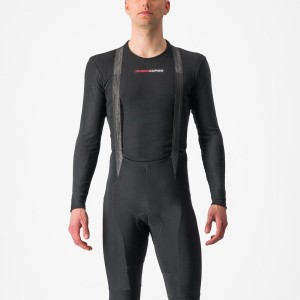 Castelli PROSECCO TECH LONG SLEEVE Men Base Layer Black | CTPR04728