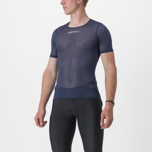 Castelli PRO MESH 2.0 SHORT SLEEVE Men Base Layer Blue | EUKQ65428