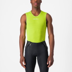 Castelli PRO MESH 2.0 SLEEVELESS Men Base Layer Light Green | TZKF84057