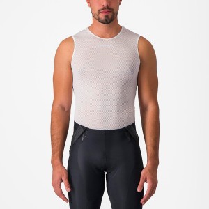 Castelli PRO MESH 2.0 SLEEVELESS Men Base Layer White | CYVT45210