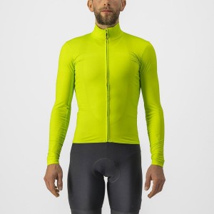 Castelli PRO THERMAL MID LS Men Jersey Light Green | JMPQ68312