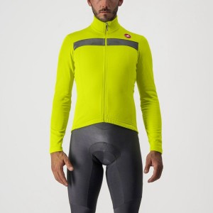 Castelli PURO 3 FZ Men Jersey Light Green / Silver | ETVB61043