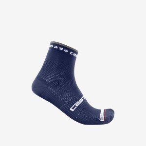 Castelli ROSSO CORSA PRO 9 Men Socks Blue | HBZQ10695