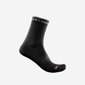 Castelli ROSSO CORSA W 11 Women Socks Black | JPUI91538