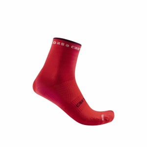 Castelli ROSSO CORSA W 11 Women Socks Red | EAVQ92173