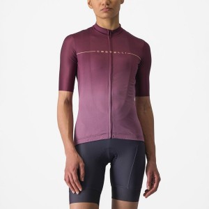 Castelli SALITA Women Jersey Deep Burgundy / Deep Purple | ZCEY76295