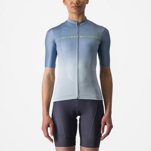 Castelli SALITA Women Jersey Grey Blue / Blue | JWUI29067