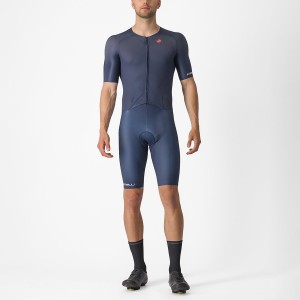 Castelli SANREMO BTW Men Speedsuits Blue | KPWT52176