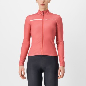 Castelli SINERGIA 2 FZ Women Jersey Red / Cream Pink | CZUO85627