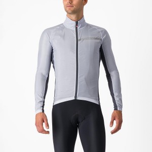 Castelli SQUADRA STRETCH Men Protection Silver Grey / Dark Grey | HLQD19562