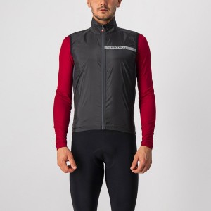 Castelli SQUADRA STRETCH Men Vest Black / Dark Grey | FLDP92546