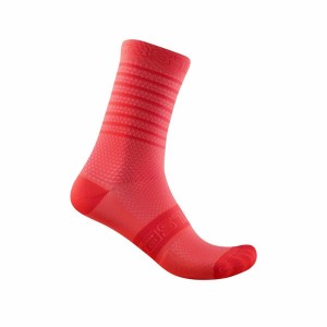 Castelli SUPERLEGGERA W 12 Women Socks Pink | VMQL75689