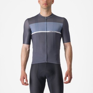 Castelli TRADIZIONE Men Jersey Blue / Light Grey Blue | URZY19057