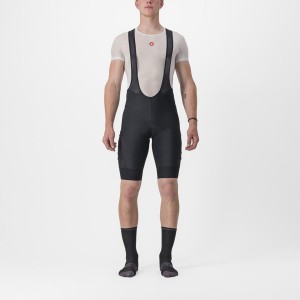 Castelli UNLIMITED CARGO Men Bib Shorts Black | WBLZ48310