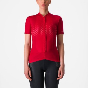 Castelli UNLIMITED SENTIERO 3 Women Jersey Red / Red | TAYS49530