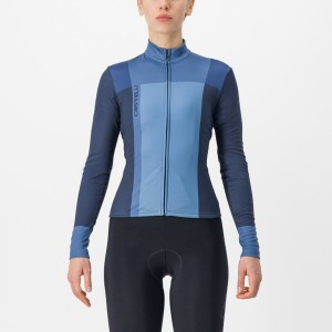 Castelli UNLIMITED W THERMAL Women Jersey Blue / Blue | HRPM27804