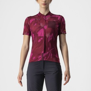 Castelli UNLTD SENTIERO Women Jersey Red | MFRU62408